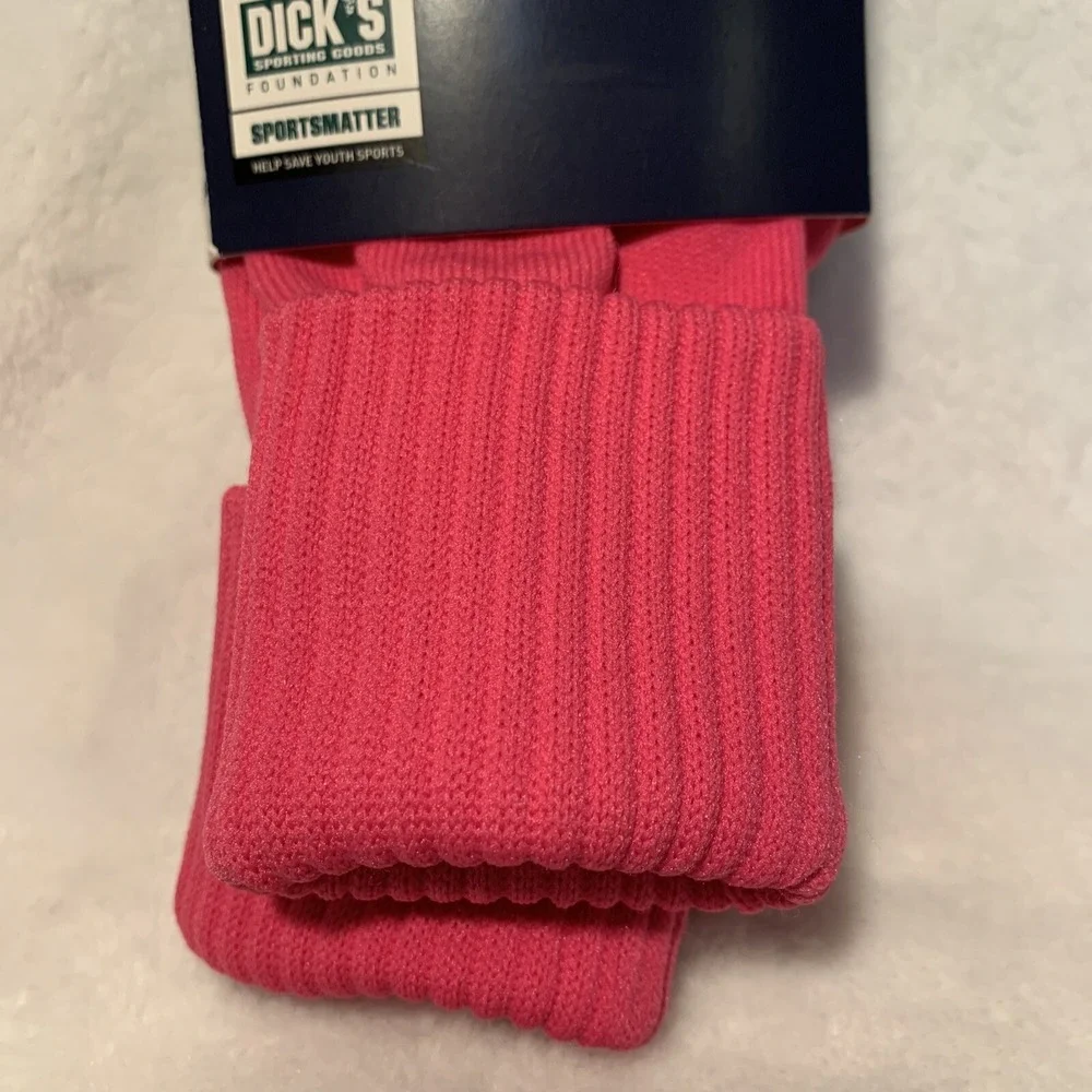 NEW DSG Socks Sz XS Soccer Athletic Knee High Tube Baseball  Hot Pink 2 Pack NWT
